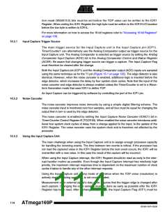 浏览型号ATMEGA169PV的Datasheet PDF文件第114页