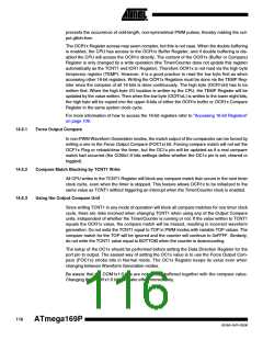 浏览型号ATMEGA169PV的Datasheet PDF文件第116页