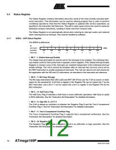 浏览型号ATMEGA169PV-8AU的Datasheet PDF文件第12页