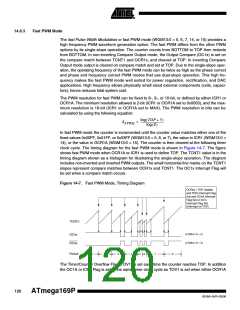 浏览型号ATMEGA169PV的Datasheet PDF文件第120页