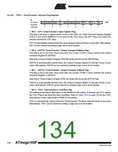 浏览型号ATMEGA169PV的Datasheet PDF文件第134页