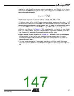 浏览型号ATMEGA169PV的Datasheet PDF文件第147页