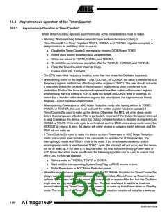 浏览型号ATMEGA169PV的Datasheet PDF文件第150页