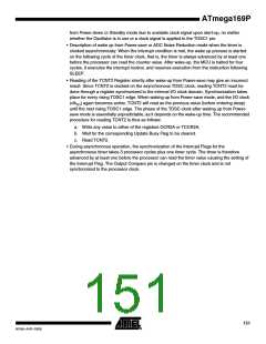 浏览型号ATMEGA169PV的Datasheet PDF文件第151页