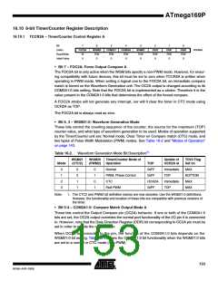 浏览型号ATMEGA169PV的Datasheet PDF文件第153页