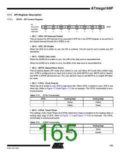 浏览型号ATMEGA169PV的Datasheet PDF文件第165页
