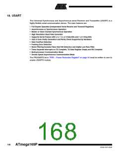 浏览型号ATMEGA169PV的Datasheet PDF文件第168页