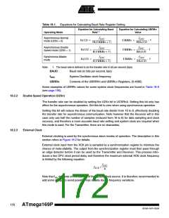 浏览型号ATMEGA169PV的Datasheet PDF文件第172页