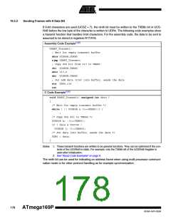 浏览型号ATMEGA169PV的Datasheet PDF文件第178页