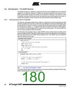 浏览型号ATMEGA169PV的Datasheet PDF文件第180页
