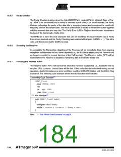 浏览型号ATMEGA169PV的Datasheet PDF文件第184页