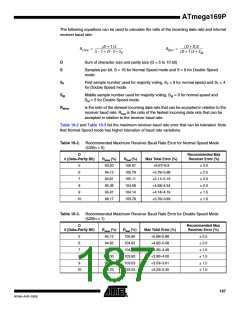 浏览型号ATMEGA169PV的Datasheet PDF文件第187页