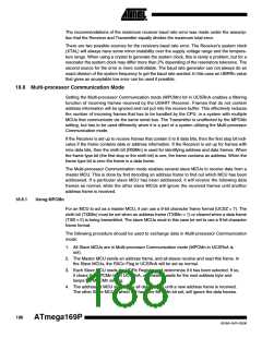 浏览型号ATMEGA169PV的Datasheet PDF文件第188页