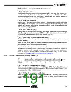 浏览型号ATMEGA169PV的Datasheet PDF文件第191页