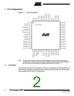 浏览型号ATMEGA169PV的Datasheet PDF文件第2页