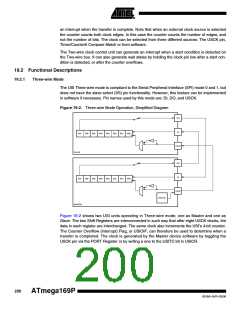 浏览型号ATMEGA169PV的Datasheet PDF文件第200页