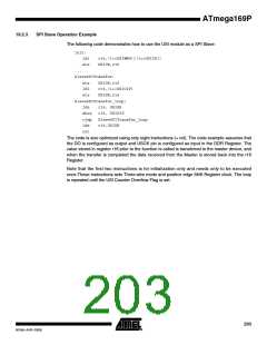 浏览型号ATMEGA169PV的Datasheet PDF文件第203页