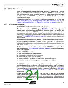 浏览型号ATMEGA169PV的Datasheet PDF文件第21页