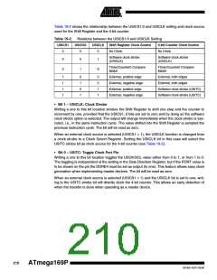 浏览型号ATMEGA169PV的Datasheet PDF文件第210页