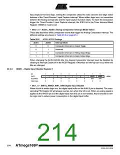 浏览型号ATMEGA169PV的Datasheet PDF文件第214页