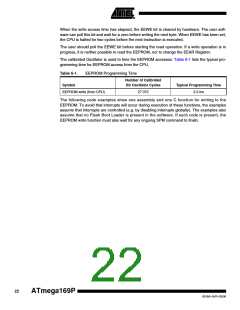 浏览型号ATMEGA169PV的Datasheet PDF文件第22页