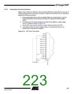 浏览型号ATMEGA169PV的Datasheet PDF文件第223页