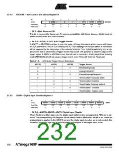 浏览型号ATMEGA169PV的Datasheet PDF文件第232页