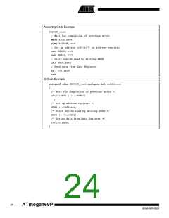 浏览型号ATMEGA169PV的Datasheet PDF文件第24页