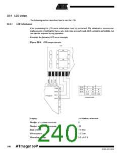 浏览型号ATMEGA169PV的Datasheet PDF文件第240页