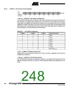 浏览型号ATMEGA169PV的Datasheet PDF文件第248页