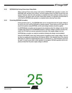 浏览型号ATMEGA169PV的Datasheet PDF文件第25页