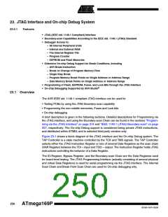 浏览型号ATMEGA169PV的Datasheet PDF文件第250页