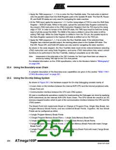 浏览型号ATMEGA169PV的Datasheet PDF文件第254页