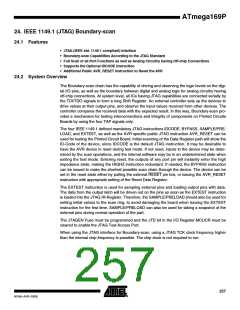 浏览型号ATMEGA169PV的Datasheet PDF文件第257页