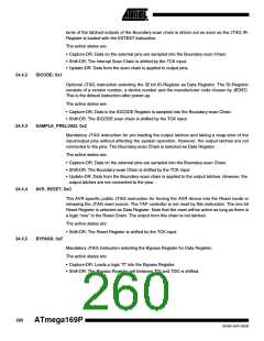 浏览型号ATMEGA169PV的Datasheet PDF文件第260页