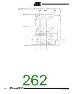 浏览型号ATMEGA169PV的Datasheet PDF文件第262页