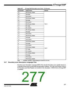 浏览型号ATMEGA169PV的Datasheet PDF文件第277页