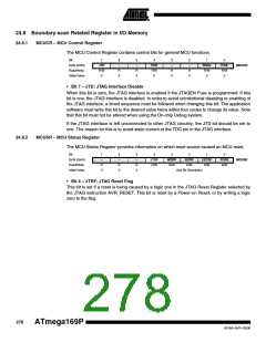 浏览型号ATMEGA169PV的Datasheet PDF文件第278页