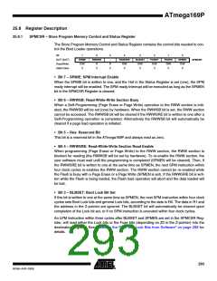浏览型号ATMEGA169PV的Datasheet PDF文件第293页