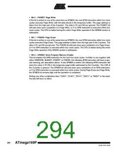 浏览型号ATMEGA169PV的Datasheet PDF文件第294页