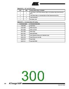 浏览型号ATMEGA169PV的Datasheet PDF文件第300页