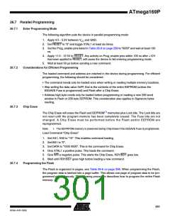 浏览型号ATMEGA169PV的Datasheet PDF文件第301页