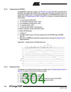浏览型号ATMEGA169PV的Datasheet PDF文件第304页