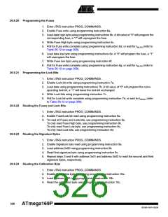 浏览型号ATMEGA169PV的Datasheet PDF文件第326页