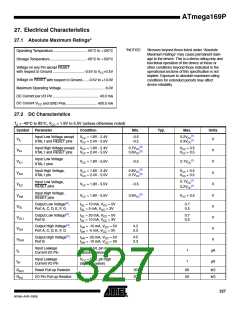 浏览型号ATMEGA169PV的Datasheet PDF文件第327页