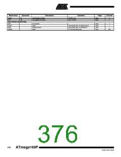 浏览型号ATMEGA169PV的Datasheet PDF文件第376页