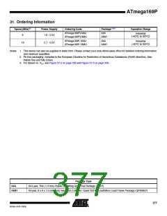 浏览型号ATMEGA169PV的Datasheet PDF文件第377页