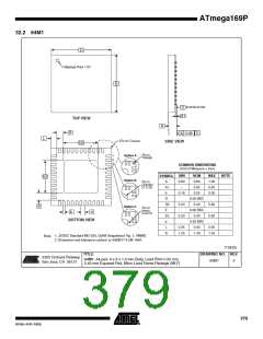 浏览型号ATMEGA169PV的Datasheet PDF文件第379页