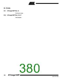 浏览型号ATMEGA169PV的Datasheet PDF文件第380页