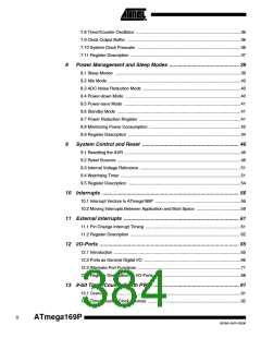 浏览型号ATMEGA169PV的Datasheet PDF文件第384页
